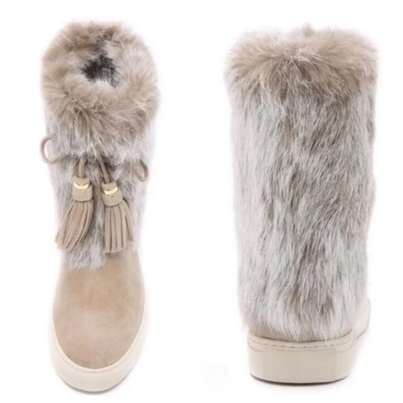 Tory Burch | NEW | Anjelica Fur Boots | Size 7 - Picture 2 of 12